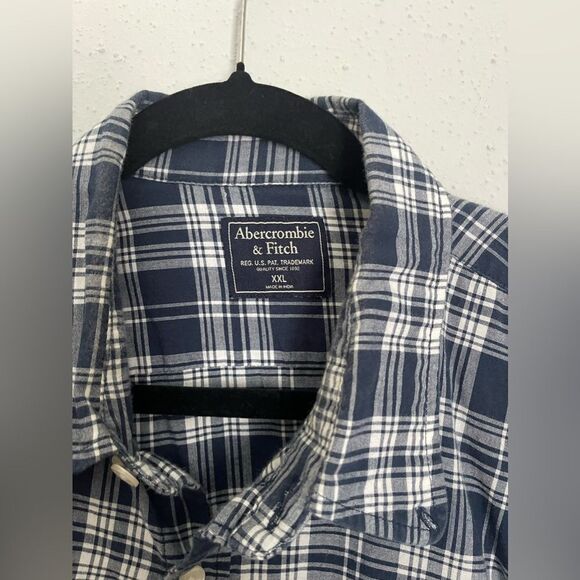 Abercrombie and Fitch Men’s Plaid Long Sleeve Button Down Shirt Size XXL - Picture 2 of 4